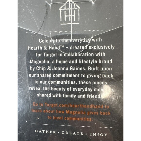 Hearth and Hand Magnolia Shower Curtain Stainless Steel Rings Set Gold Tone - Picture 5 of 8